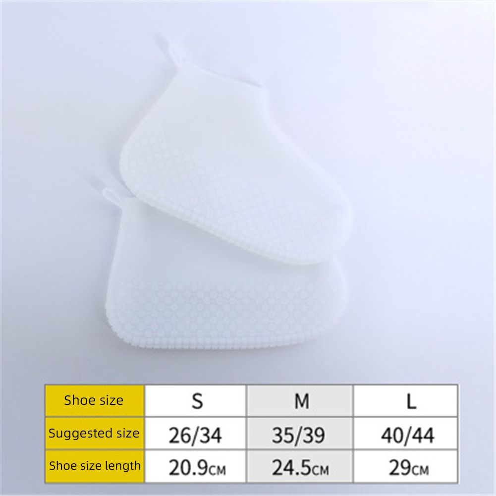 Silicone Rain Boots High Elasticity Rain Shoe Cover Wear-resistant Shoes Protectors