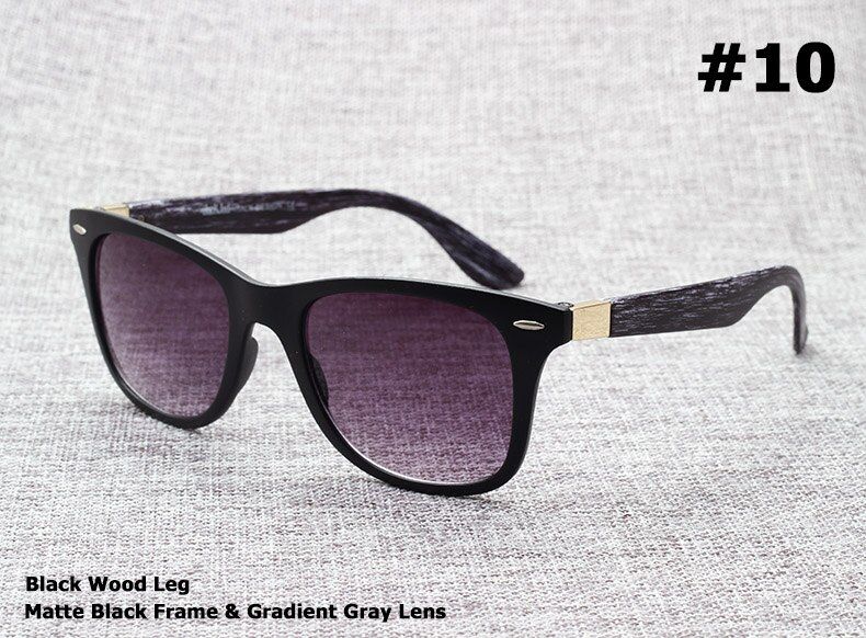 10JackJad Fashion 4195 Square Rivets Traveler Style Gradient Sunglasses Vintage Wood Grain Brand Design Sun Glasses Oculos De Sol