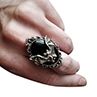 Uni Bat Beads Faux Gemstone Pendant Neckle Finger Ring Earrings Jewelry