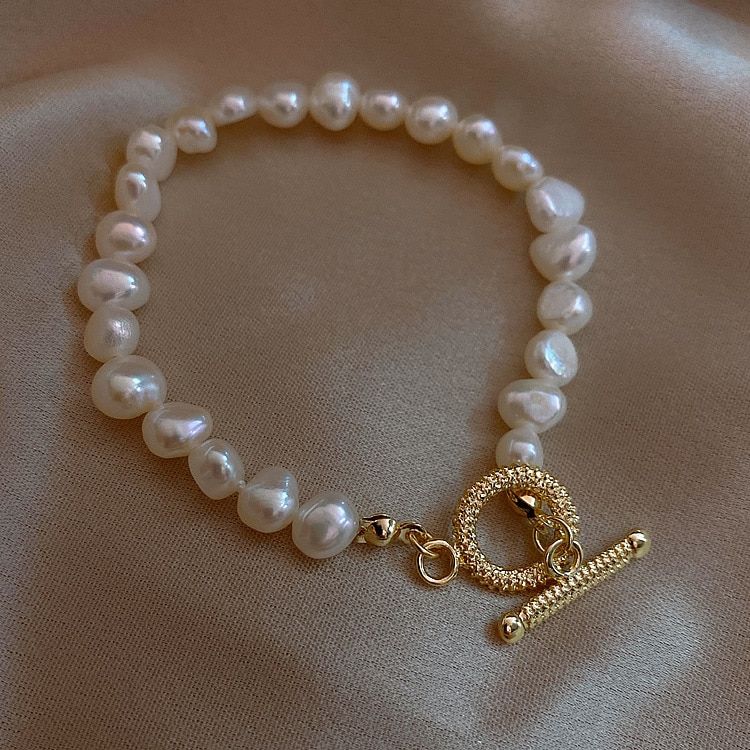 Bracelet for Women Fashion Freshwater Pearl Bracelet 2020 New Simple Jewelry  Wholesale