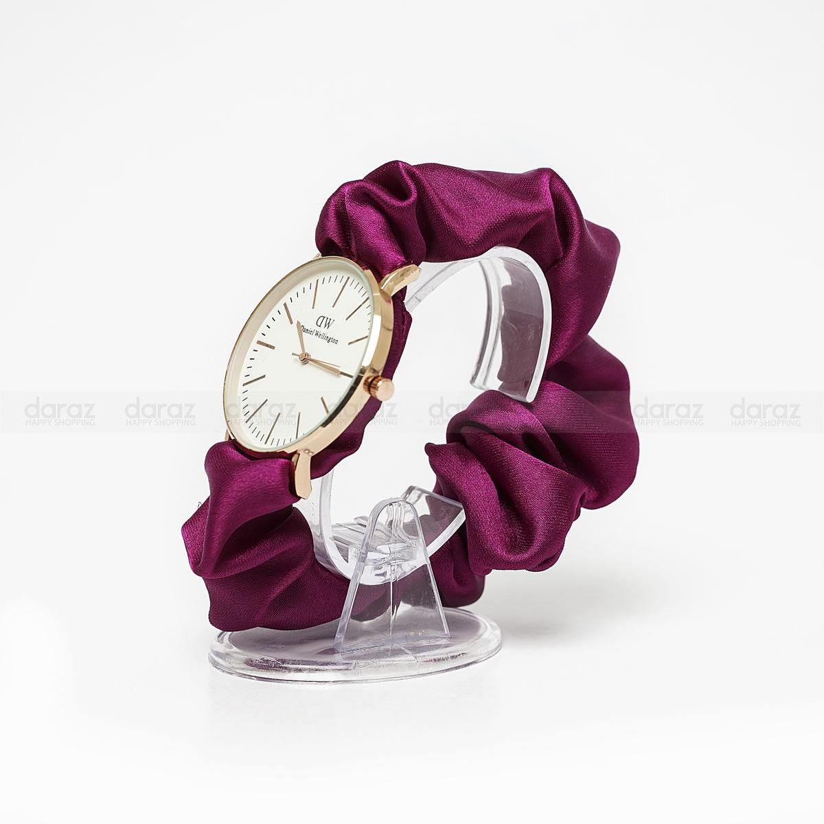 Silk Scrunchie Watch Band Combo Offer - Watch Box