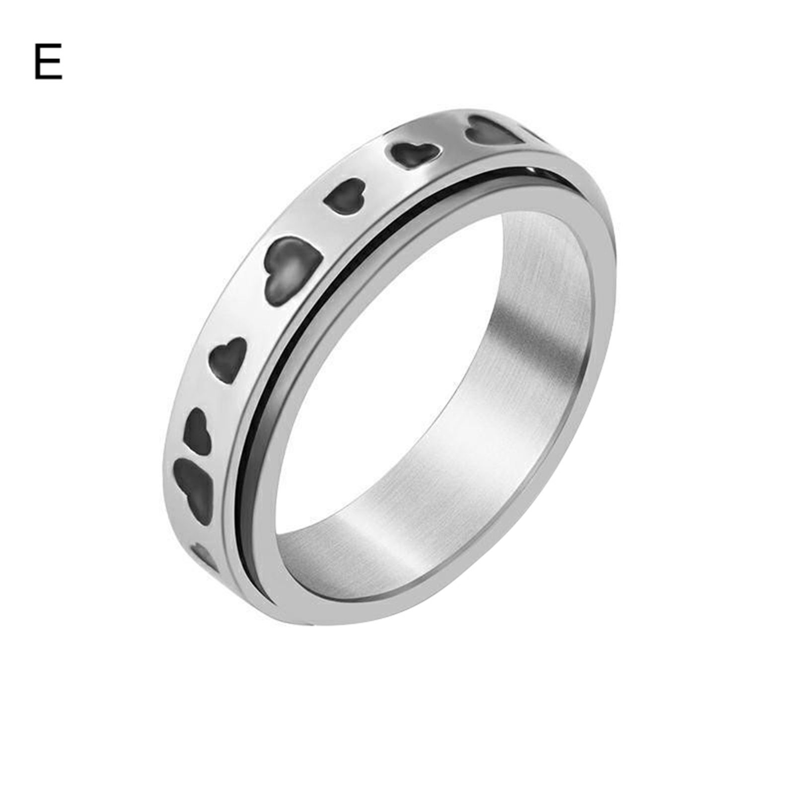 Meditation Rings Korean Style Men Women Anxiety Fidget Rings