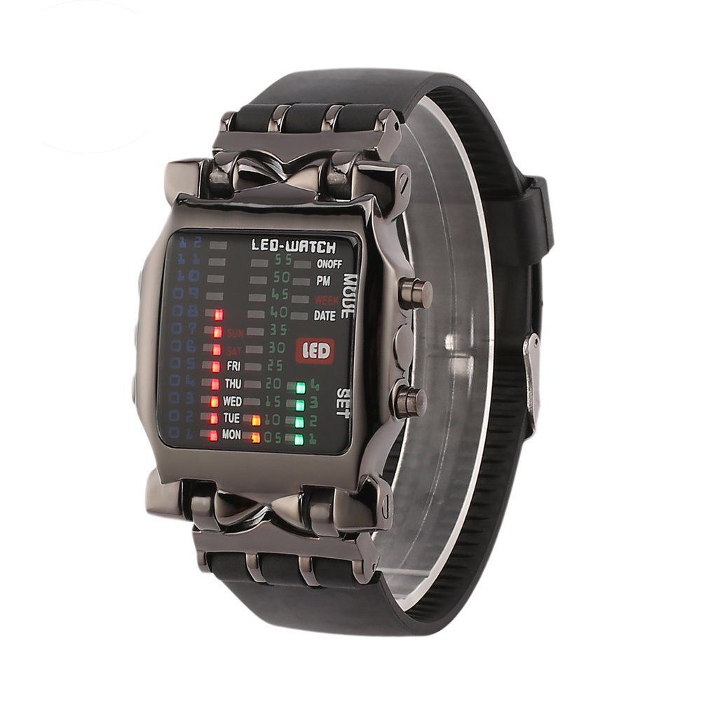 Colorful LED Digital Touch Screen Silicone  Time Sport Wrist Watch