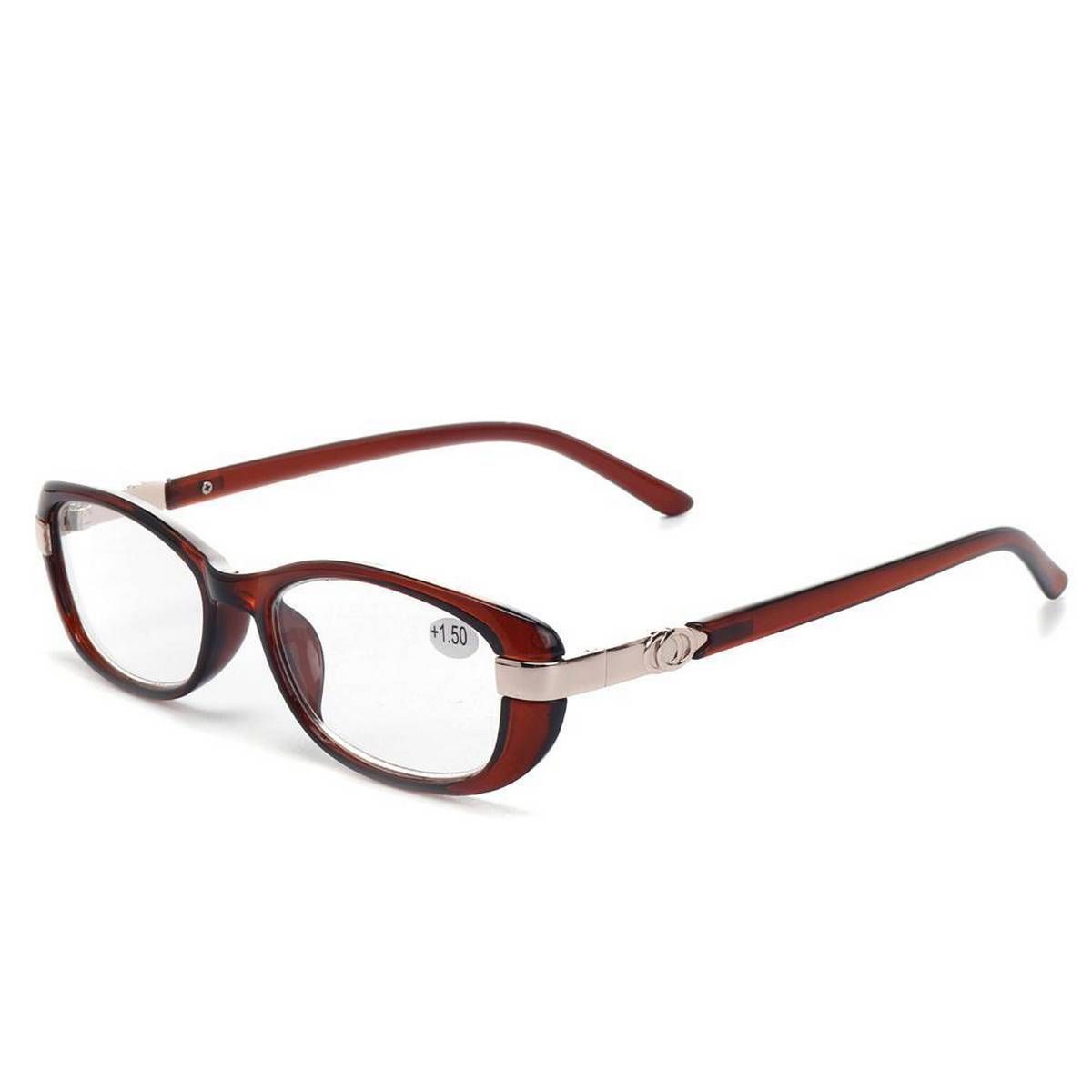200 Degree Unisex Full Rimless Reading Glasses With Case Multicolor Computer Presbyopic Glasses