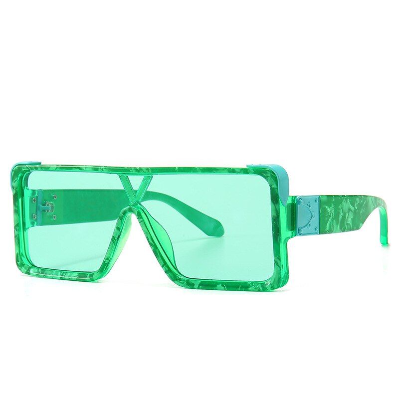 C2Oversized Square Luxury Sunglasses Women Luxury Brand Fashion Retro Lens Female Metal Sun Glasses Men Gafas Glasses