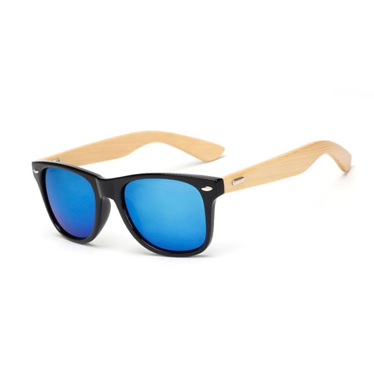 16 color Bamboo Sunglasses Men Wooden Sunglasses Women  Designer Mirror  Wood Sun Glasses retro de sol masculino-KP1501 C6-As shown