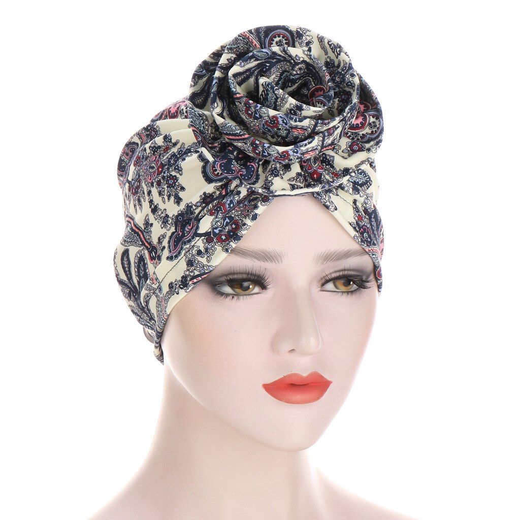 New Floral Turban hats for women chemotherapy Cancer Chemo Beanies Headwear Caps Great for Sister Wife and Daily Use