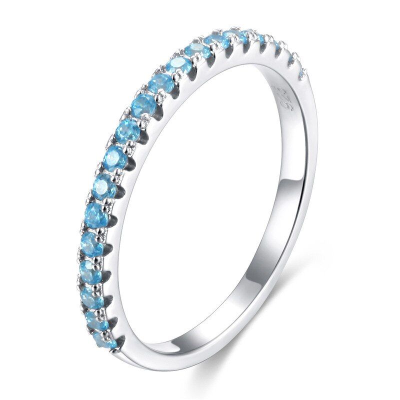 Tigrade 925 Sterling Silver Rings Women Wedding Band Engagement Cubic Zirconia Thin 2mm Ring Fashion Female S925 Jewelry Size 3