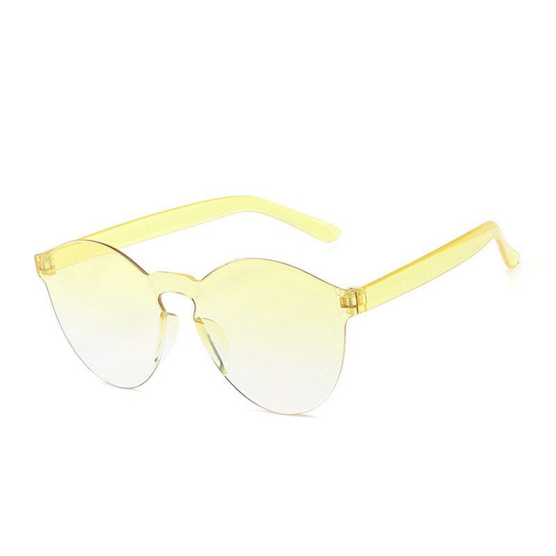 FZHH023100010TTLIFE Rimless Sunglasses 2020 Women Candy Color Transparent Jelly Sunglasses lunette de soleil femme vintage gafas de sol