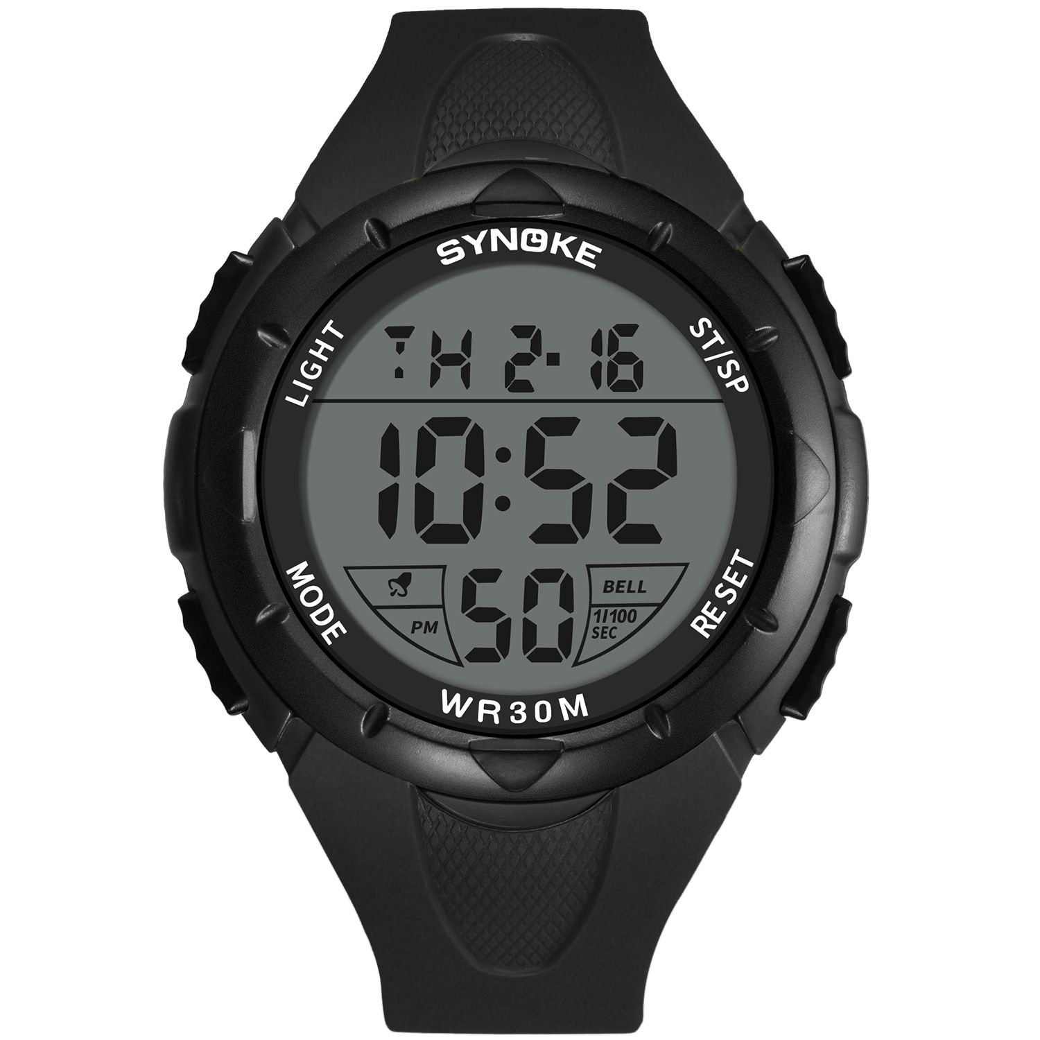 SYNOKE SYNOKE digital watch wwaterproof luminous display multifunction