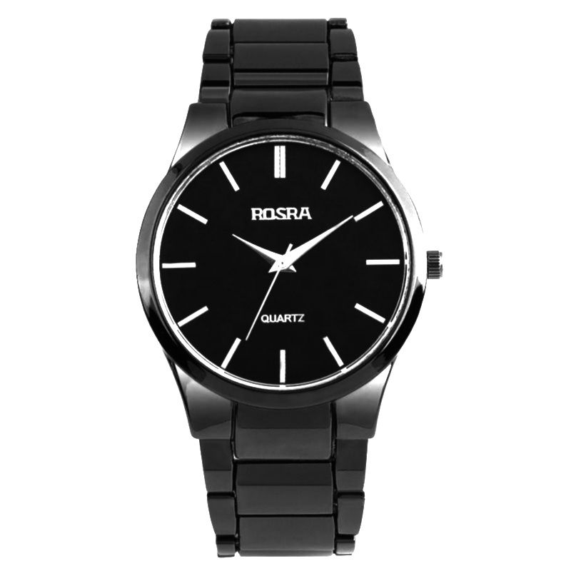 RRA-All Black Strap New Collection , New Stock Elegant Analog Wrist Watch For Men