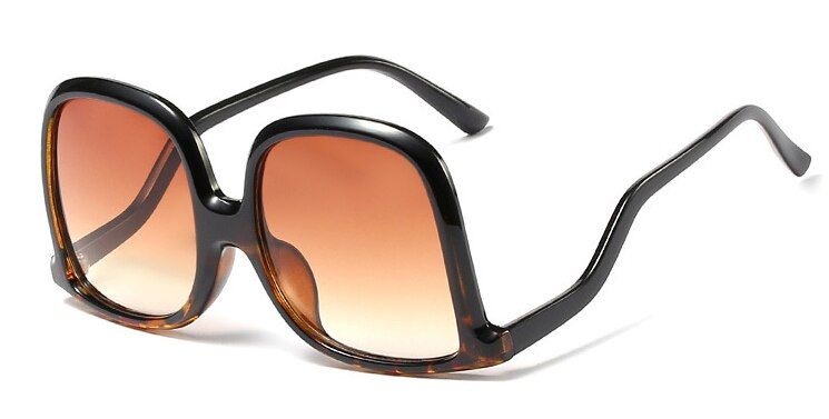 C8 Leopard48064 Fashion Square Trend Personality Sunglasses Men Women Fashion UV400 Glasses