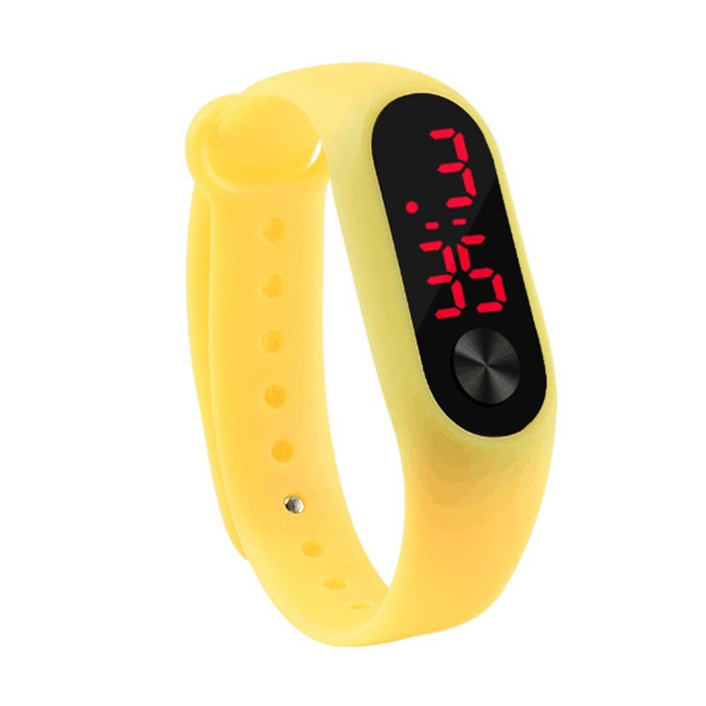 TE Casual Sports Bracelet Watches Digital Candy Color Silicone Wrist Watch
