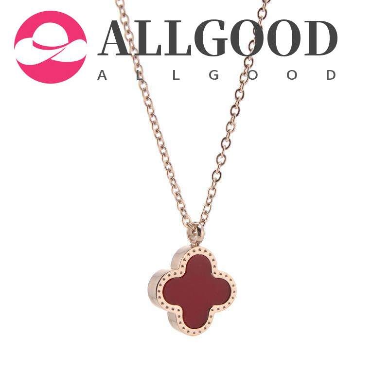 Classic Four-Leaf Clover Stainless Steel Necklace Women Fashion Chain Classic Wild Necklaces Jewelry Not Fade