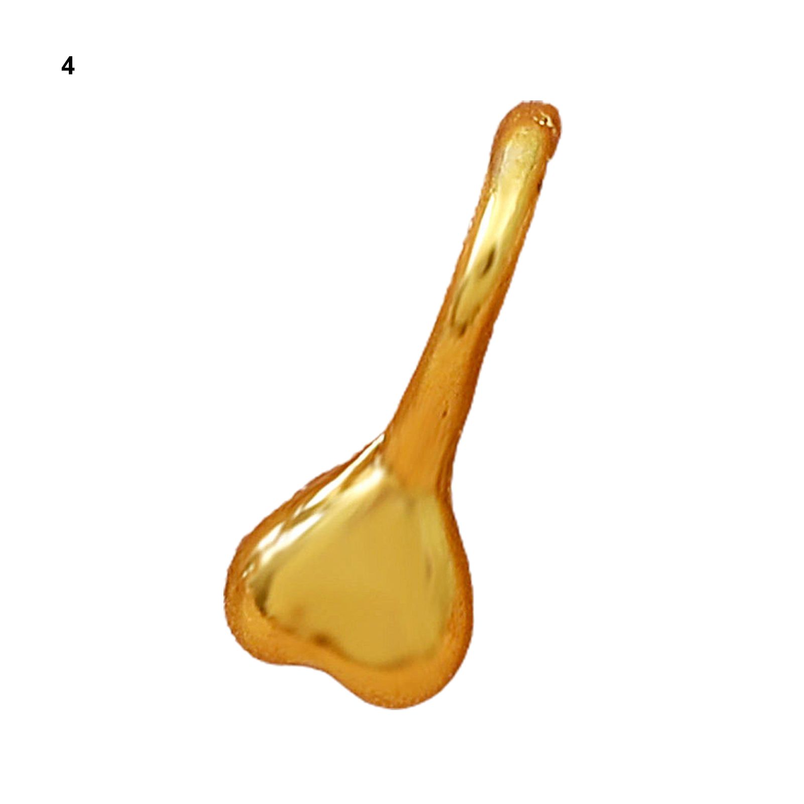 1Pc Spiral Non Piercing Nose Clip Flower Shape Multi-shaped Golden Nose Clip for Decorating Nose