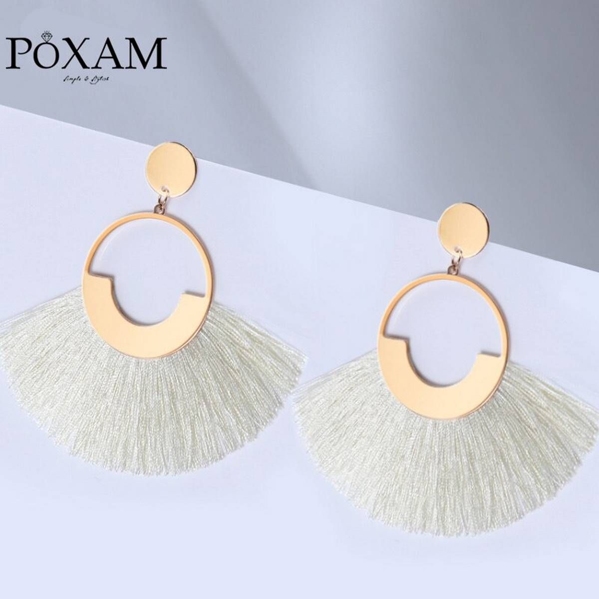 Bohemian Big Tassel Drop Dangle Earrings For Women Lady  Female Fringe Handmade Statement Fashion Women Earring 2019 Jewelry
