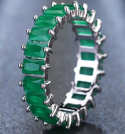 EMMAYA Silver Color Unique Design CZ Ring Paved Austrian Zircon Fashion Women Ring Jewelry