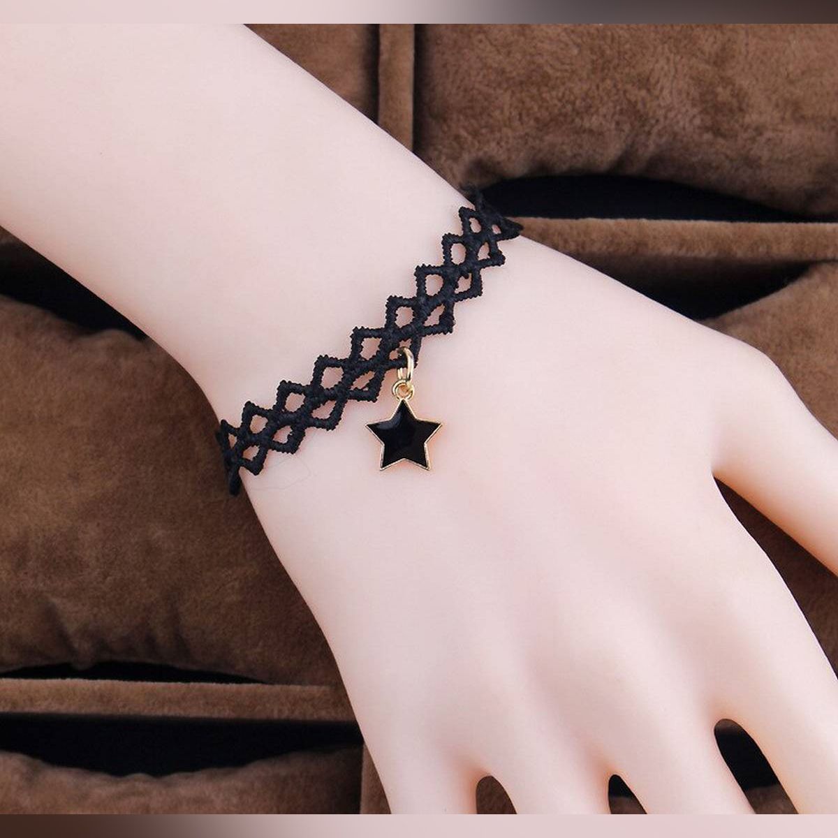 2019 Hot Sexy Gothic Chokers pearl white Black Beads Lace necklace Choker Necklace Vintage Women bride wholesale Jewelry