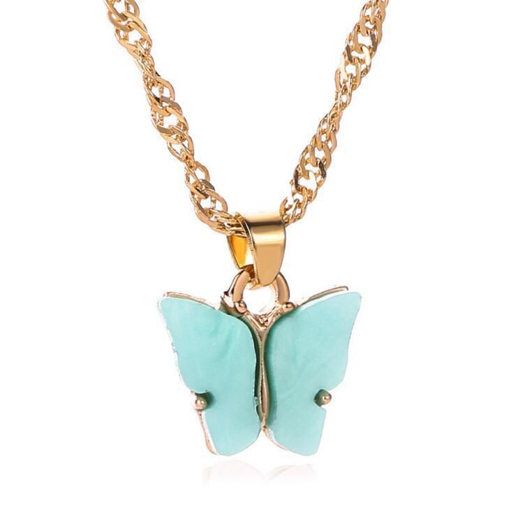 Butterfly necklace Choker clavicle chain necklace