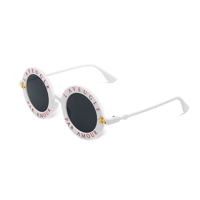 C2Fashion Unisex Round Retro Sunglasses Women Vintage Glasses Circle Classic Bee Letter Sun Glasses Men Shades Visor Oculos Top