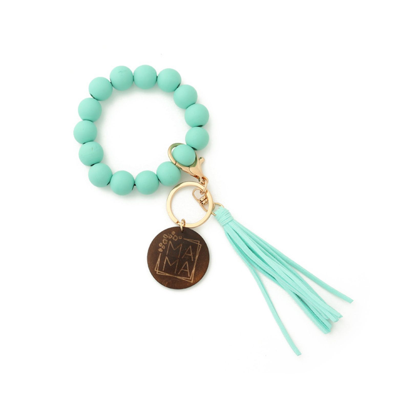 Beads Brelet Keyring Elegant Rounded Edge Beads Brelet Keyring