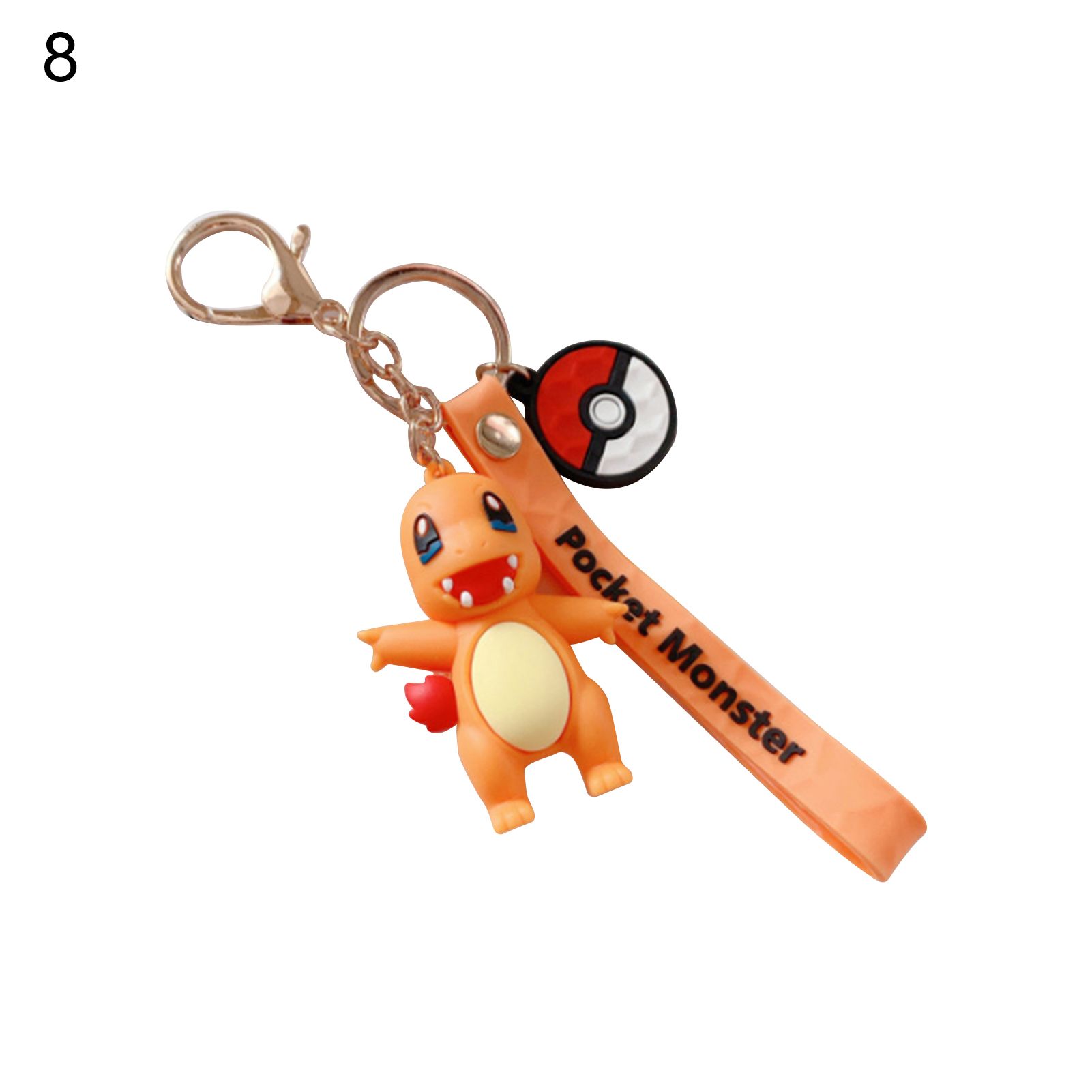 Bkpk Pendant Toy Stain-resistant Cartoon Doll Scentless Silicone Key Chain Charm