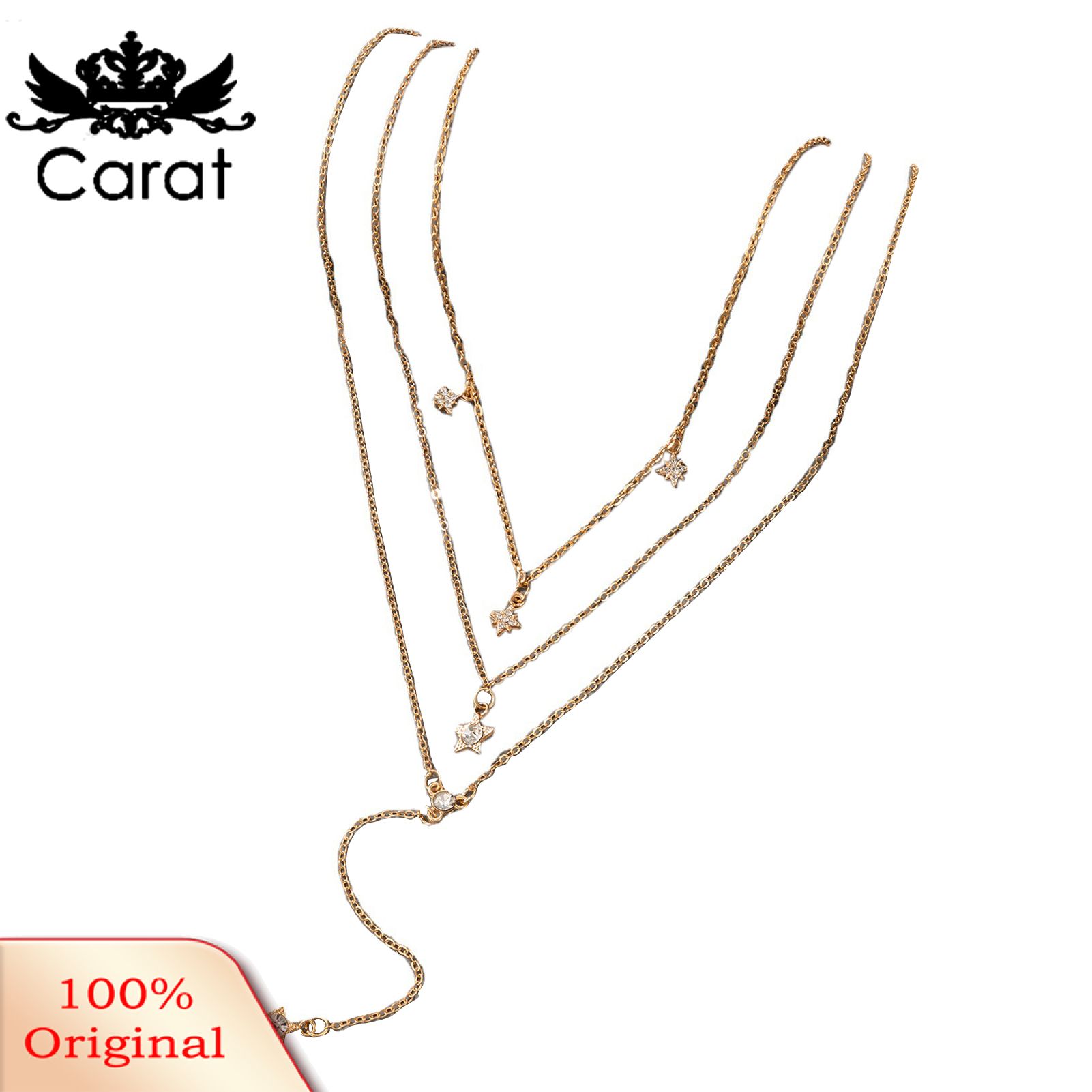 Long Neckle Shiny Rhinestone Long Chain Choker Neckle