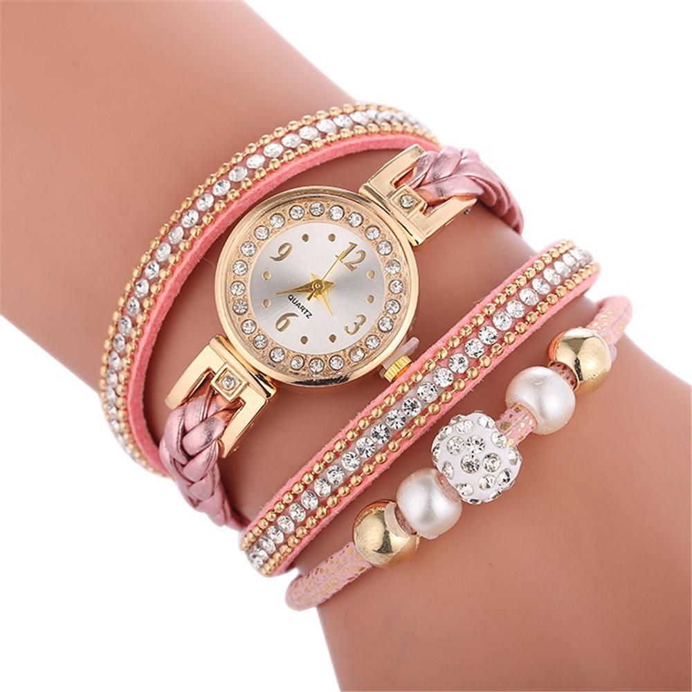 CCQ  Beautiful Fashion Women Bracelet Watch Ladies Watch Casual Round Analog Quartz Wrist zegarek damski F1