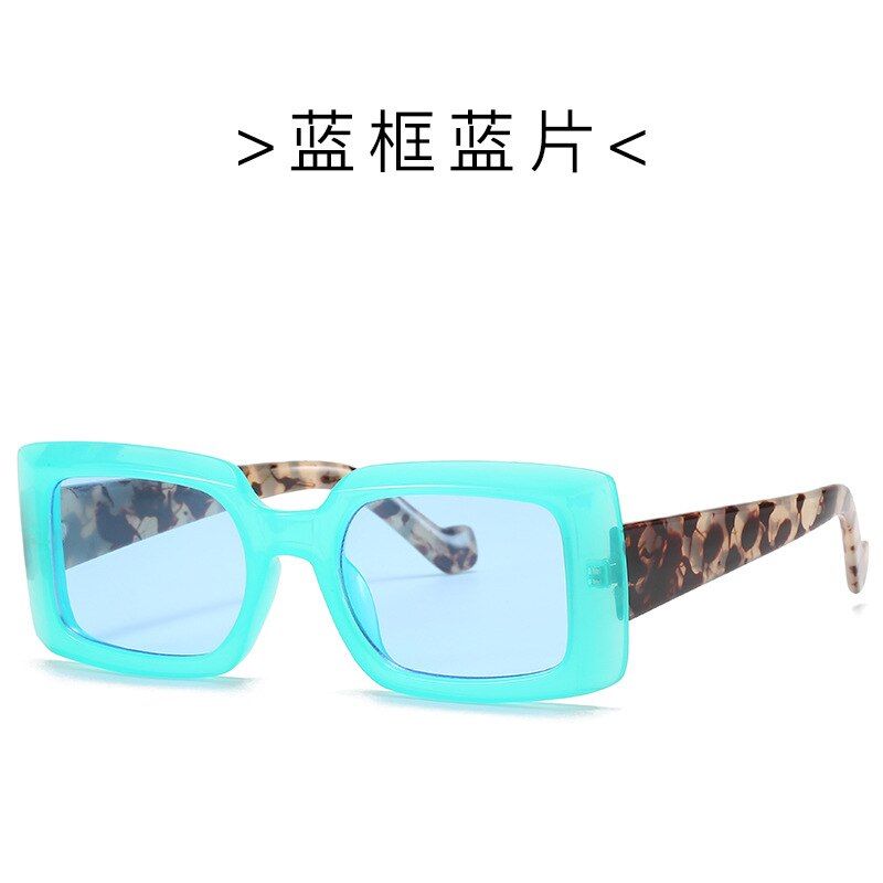 C52020 Rectangle Sunglasses Women Square Colors Sun Glasses Ladies Summer Style Female Uv400 Green Yellow Brown Oculos De Sol