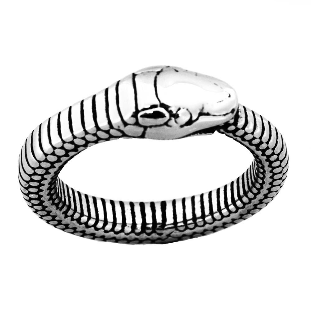 Fanssteel Stainless steel Jewelry annular snake animal ring FSR20W18
