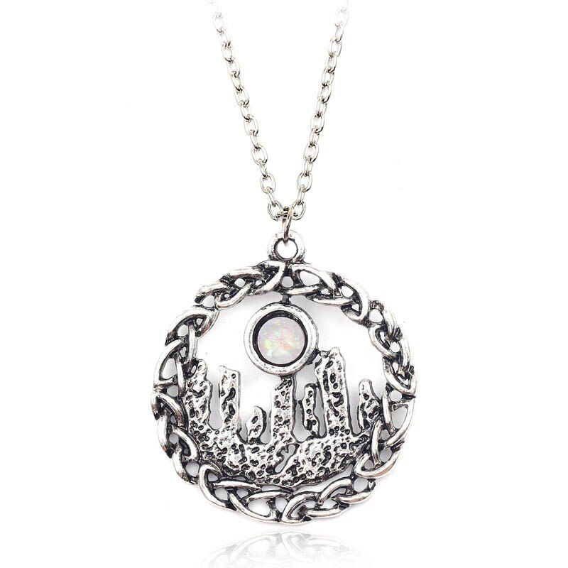 2020 Fashion Outlander Choker Necklace Circle Knot Pendants Necklaces Vintage Sassenach Necklace For Men Women Bijoux