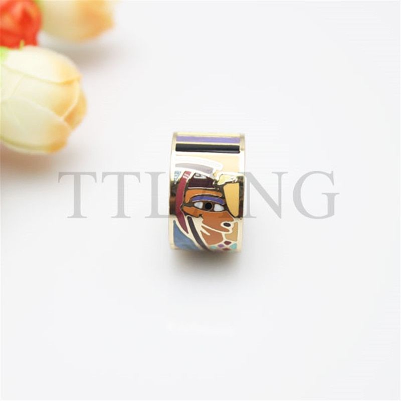 Big Promotion For 20 Styles Colorful Rainbow Copper Enamel Jewelry Ring Scarf Clips