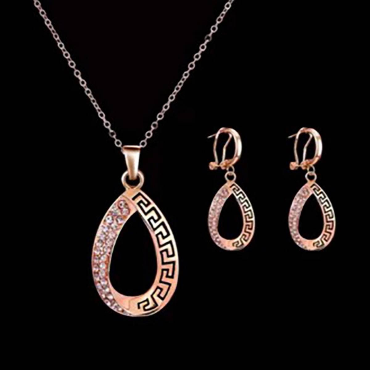 Crystal Crafts Metal Jewelry Set