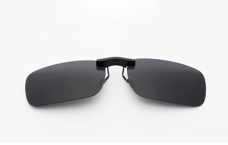 BlackPolarized Clip On Sunglasses Driving Day Night Vision Lens Unisex Sports Fishing For Myopia Glasses Glasses Trip Travel Outdoor