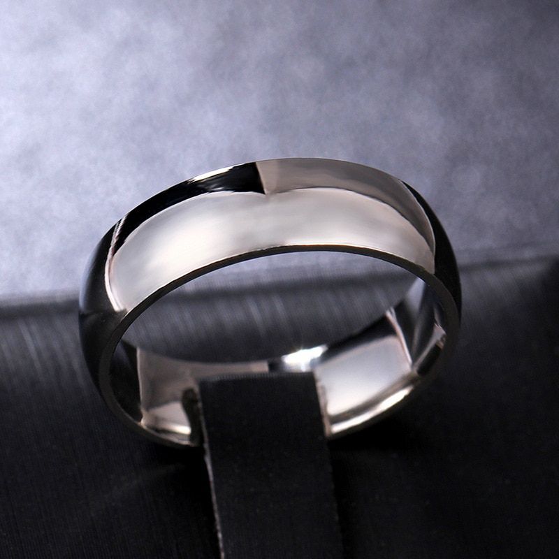 Gold Silver Color Cut Cubic Zirconia Couples Rings Stainless Steel Wedding Ring Set for Women and Men Party Jewelry Wholesale