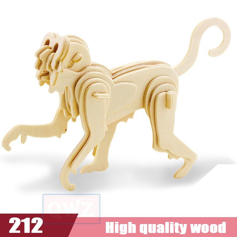 18 Kinds Laser Cutting Wooden DIY 3D Puzzle Game Gift for Children Kid Friend Model Building Kits Popular Toy Birthday Gifts
