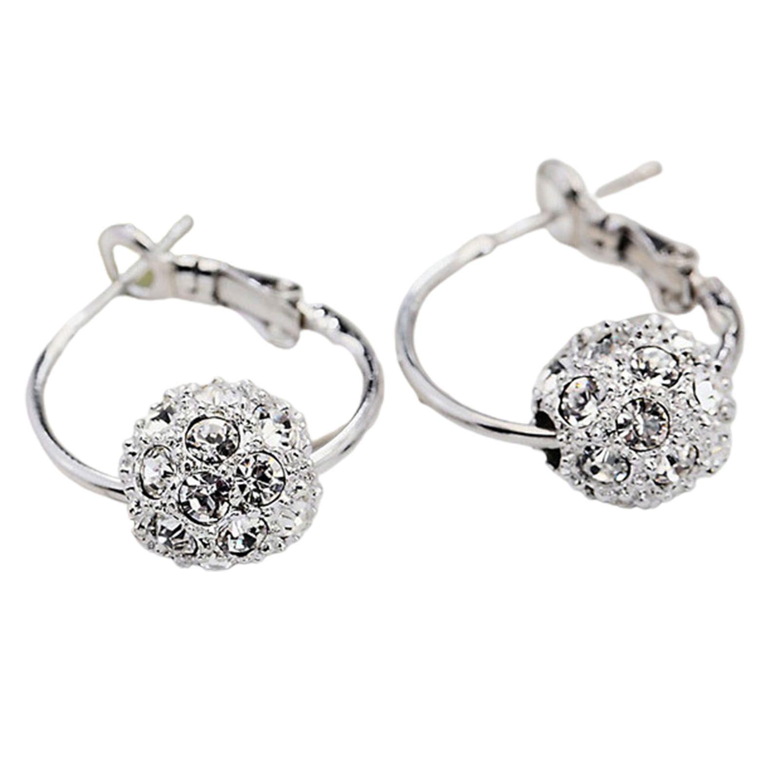 Hoop Eargs Exquisite Elegant Hollow Ball Women Eargs