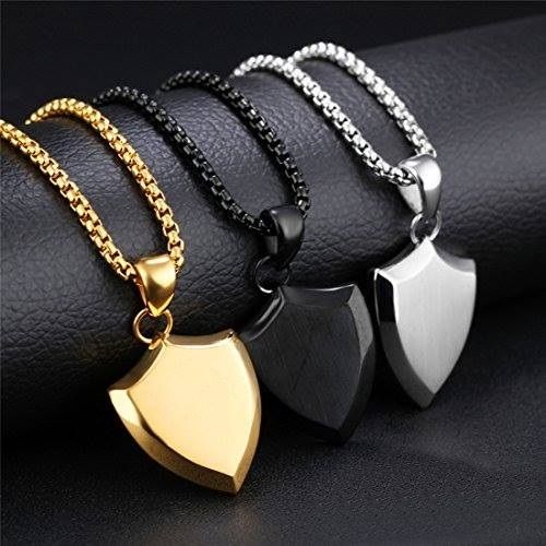 Men's Stainless Steel Locket With Chain -1pc
