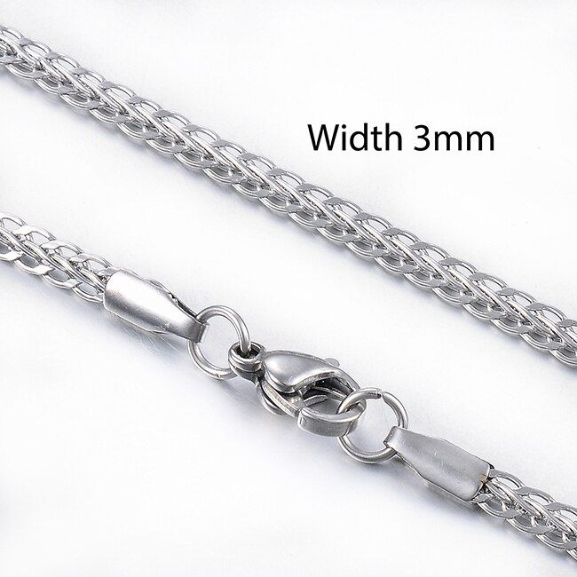 Hot Fashion Stainless Steel Necklace Men And Women Jewelry