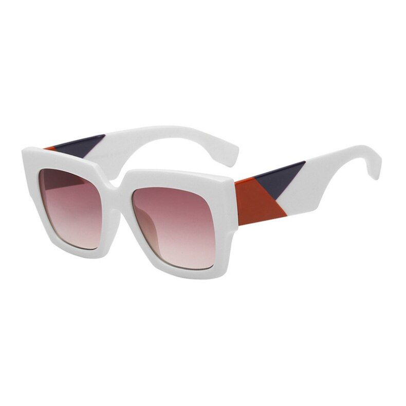 C5-White RedROYAL GIRL Trendy Square Sunglasses Women Brand Design 2020 Retro Oversize Black White Shades Unisex Sun Glasses Men UV400 ss979