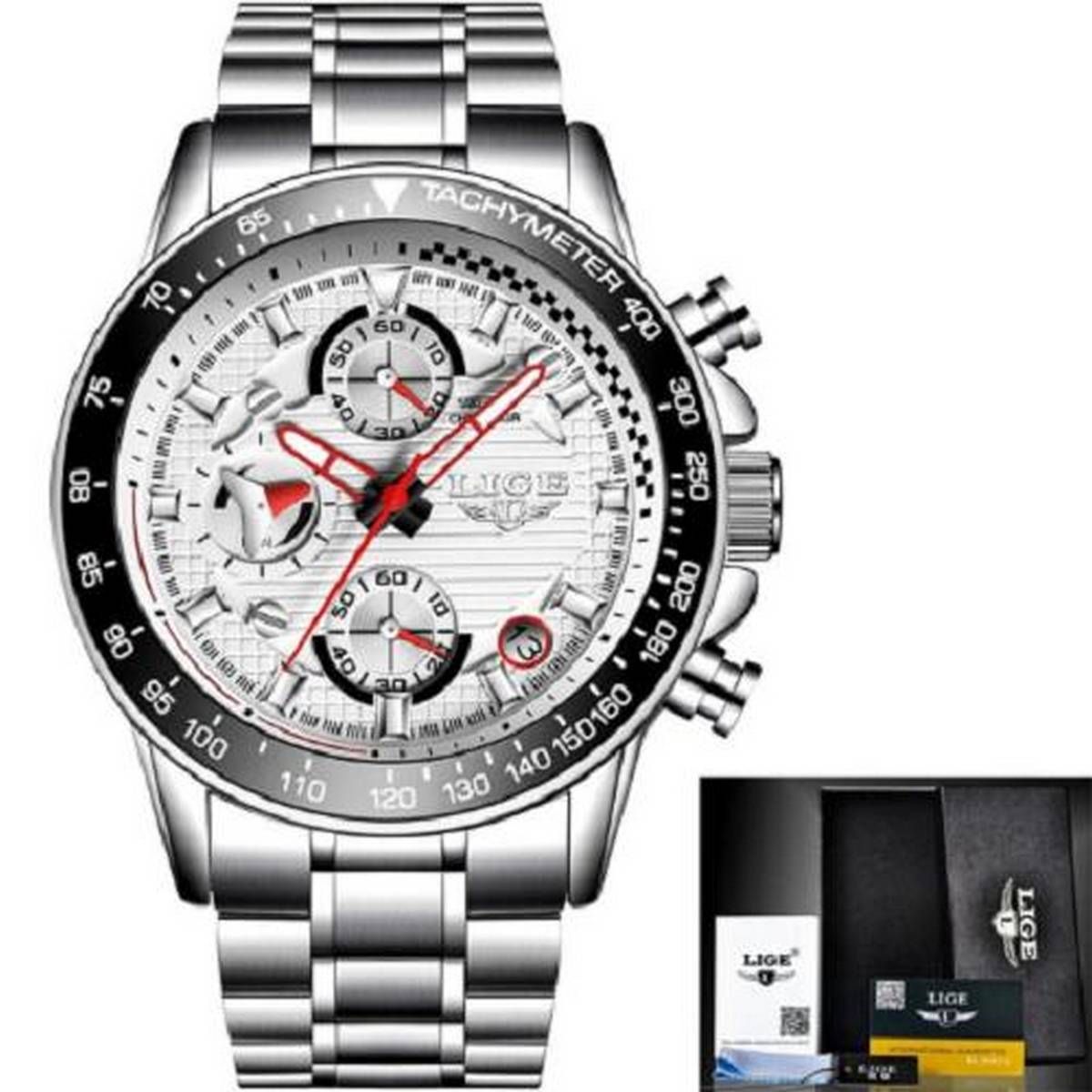 LIGE 9837 Top Luxury Brand Sport Quartz Waterproof Relogio Masculino Watch