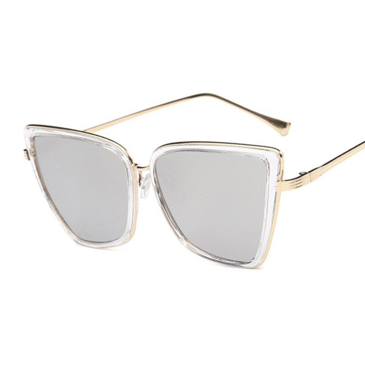 Trans SilverOversize Square Sunglasses For Women Vinge Retro Sun Galsses Female Men Luxury Brand Black Big Shades 2019 INS Fashion