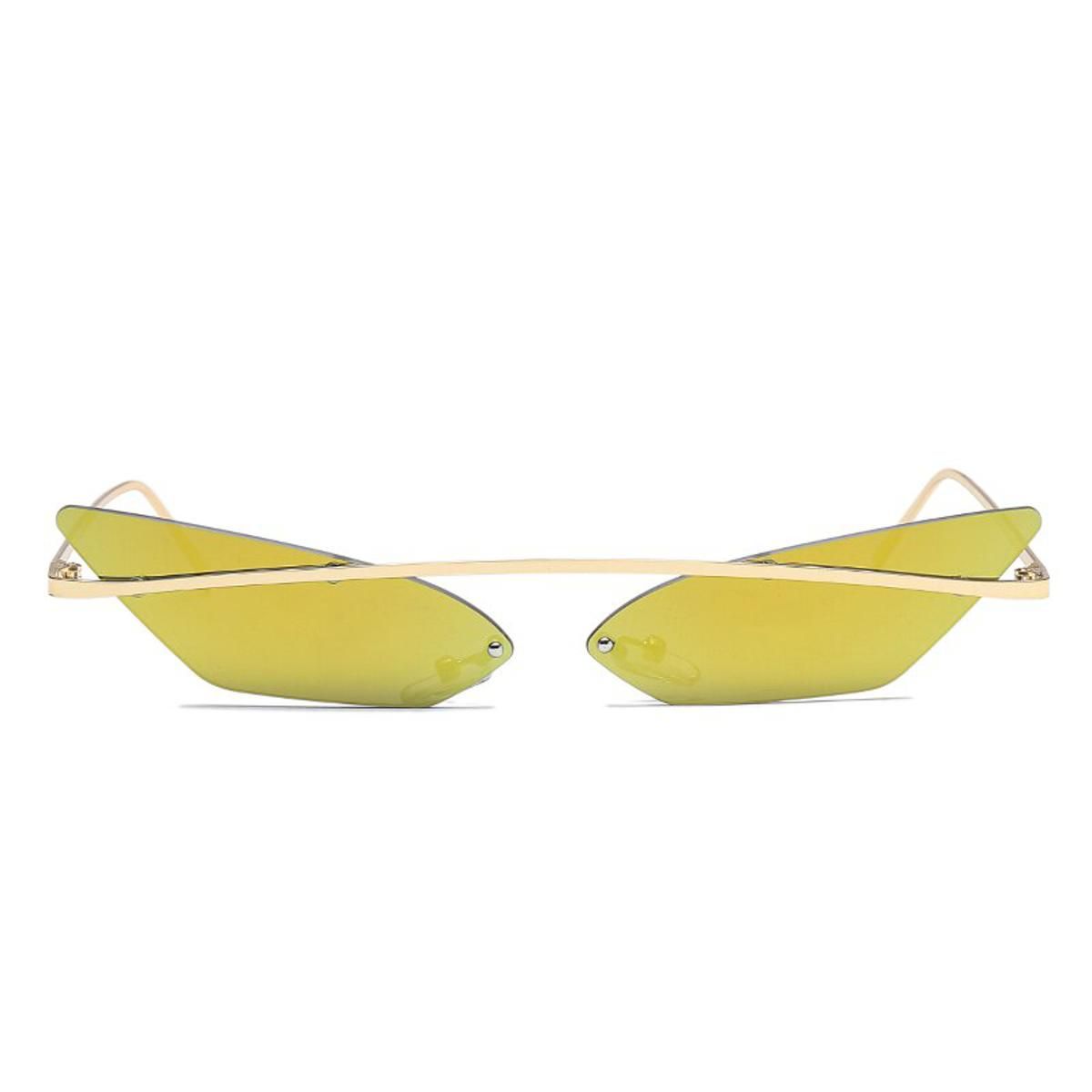 champagneOwl City 2020 Cat Eye Sunglasses Women Retro Female Sun Glasses Trending Styles Vintage Ladies Brand Designer Mirror Shades