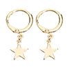 Fashion Women Simple Pentle Pendant Hoop Huggie Earrings Party Jewelry Gift