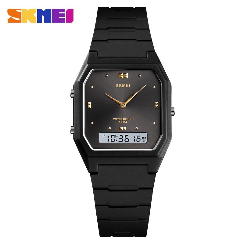 SKMEI Watch Men's Watches Luxury Outdoor Military Wristwatch 50M Waterproof 3 Time Stopwatch Clock Men Digital Montre Homme