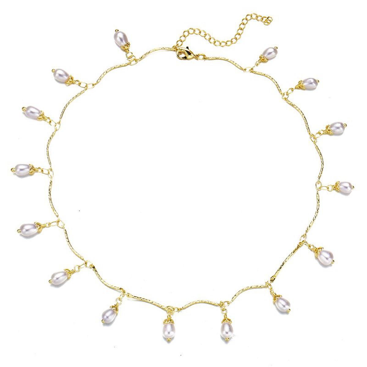 IF ME Charm Flower Heart Pearl Necklaces For Women Bow Knot Pendant Necklace Fashion Choker Pearl Jewelry Gifts 2020 NEW
