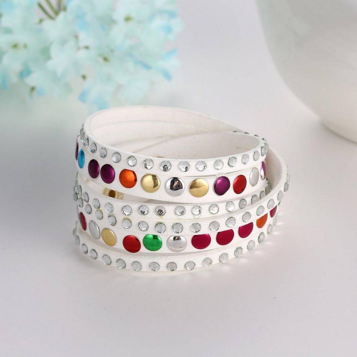 MG1257 PU Leather Korean Velvet Bracelets Hand Rope For Women Chain