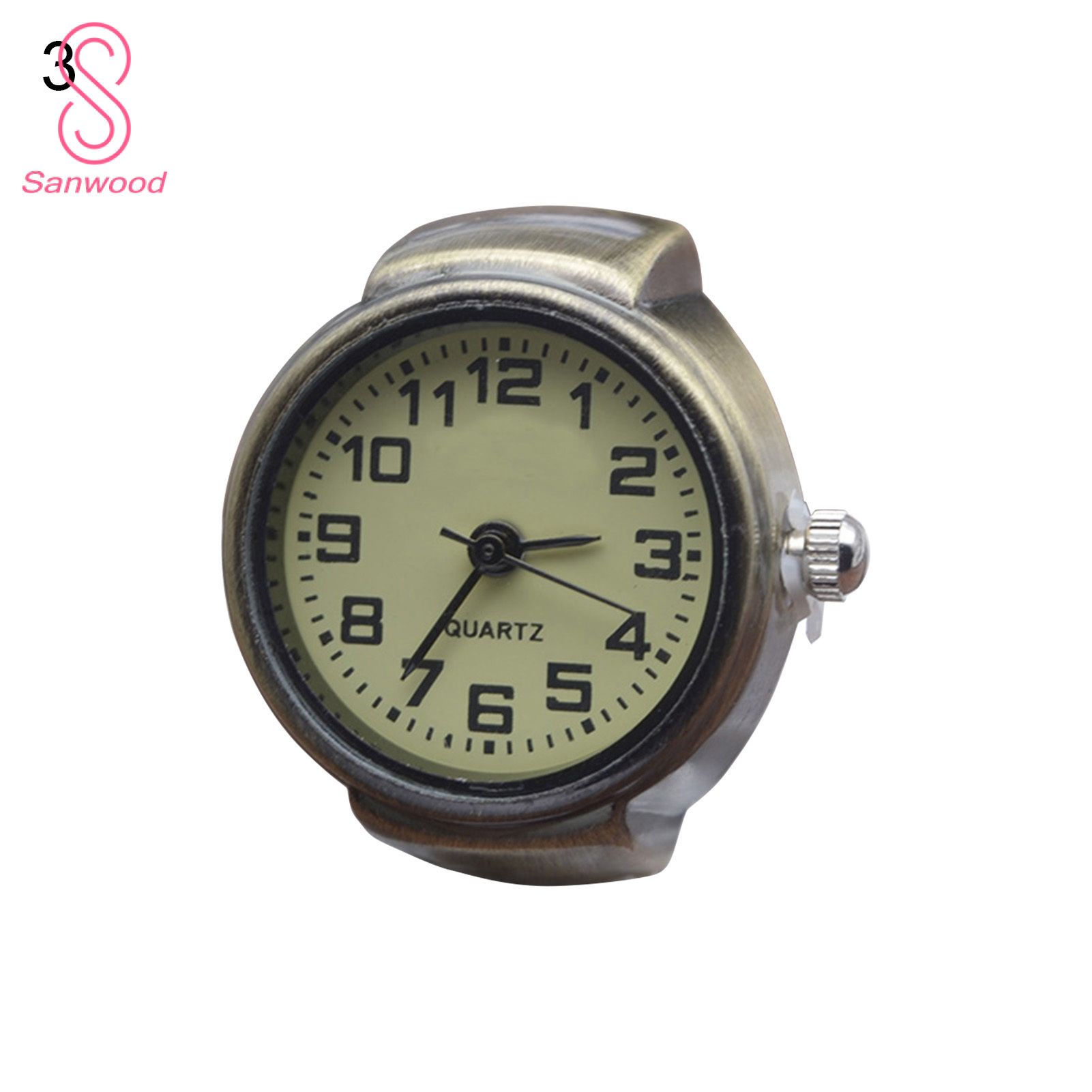 Finger g Watch Exquisite Arabics Numerals Dial Finger Watch
