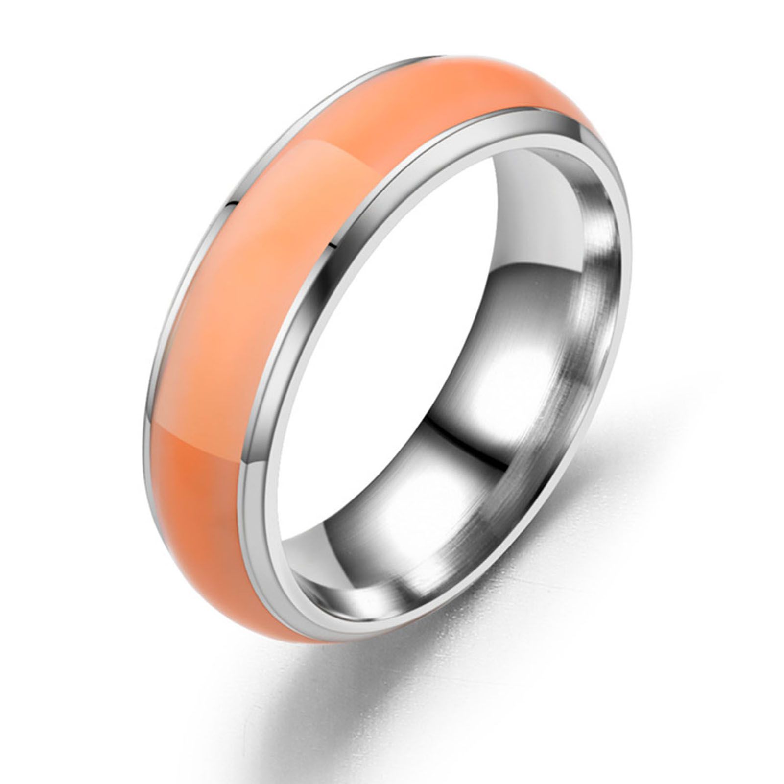 Finger Ring Glowing Solid Color Luminous Uni Ring