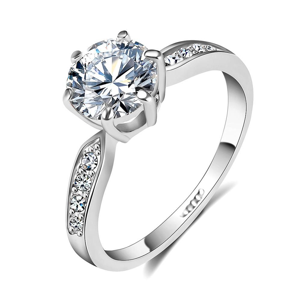 1.75ct AAA Zircon Engagement Rings for women Rose gold color Wedding rings female anel Austrian Crystals Jewelry top quality
